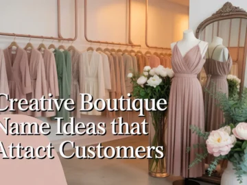 “creative boutique name ideas that attract customers” for at least one featured image.
