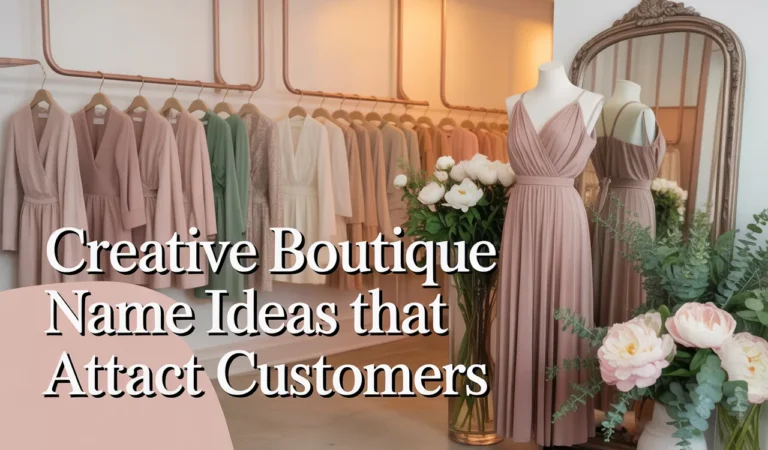 🌸 Creative Boutique Name Ideas That Attract Customers (2025 Guide)